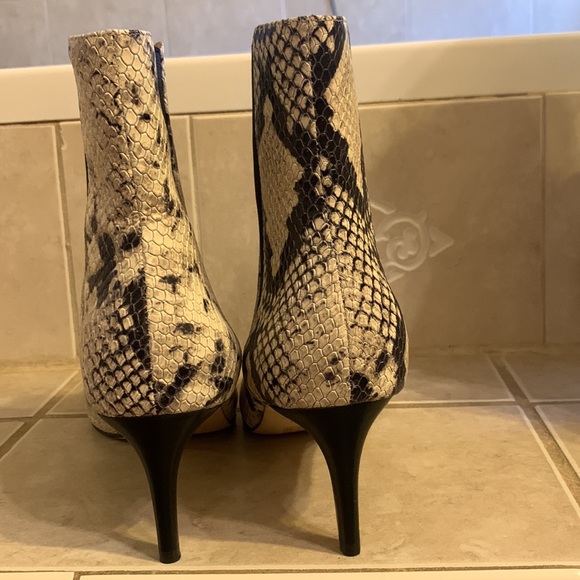 Joie Snake Print Leather Booties - Picture 6 of 11